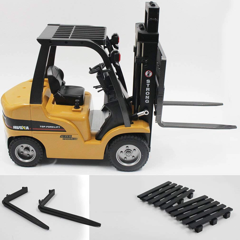 Heavy-Duty RC Forklift Truck Construction Toy with Lights and Sounds